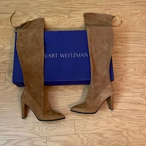 Stuart Weitzman Highstreet Suede Boots sz 8